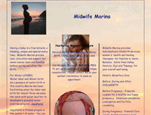 Tablet Screenshot of midwifemarina.com